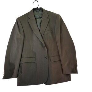 Paul Fredrick Wool‎ Blazer Classic Fit Brown Business Casual Coat 46R Sport Coat